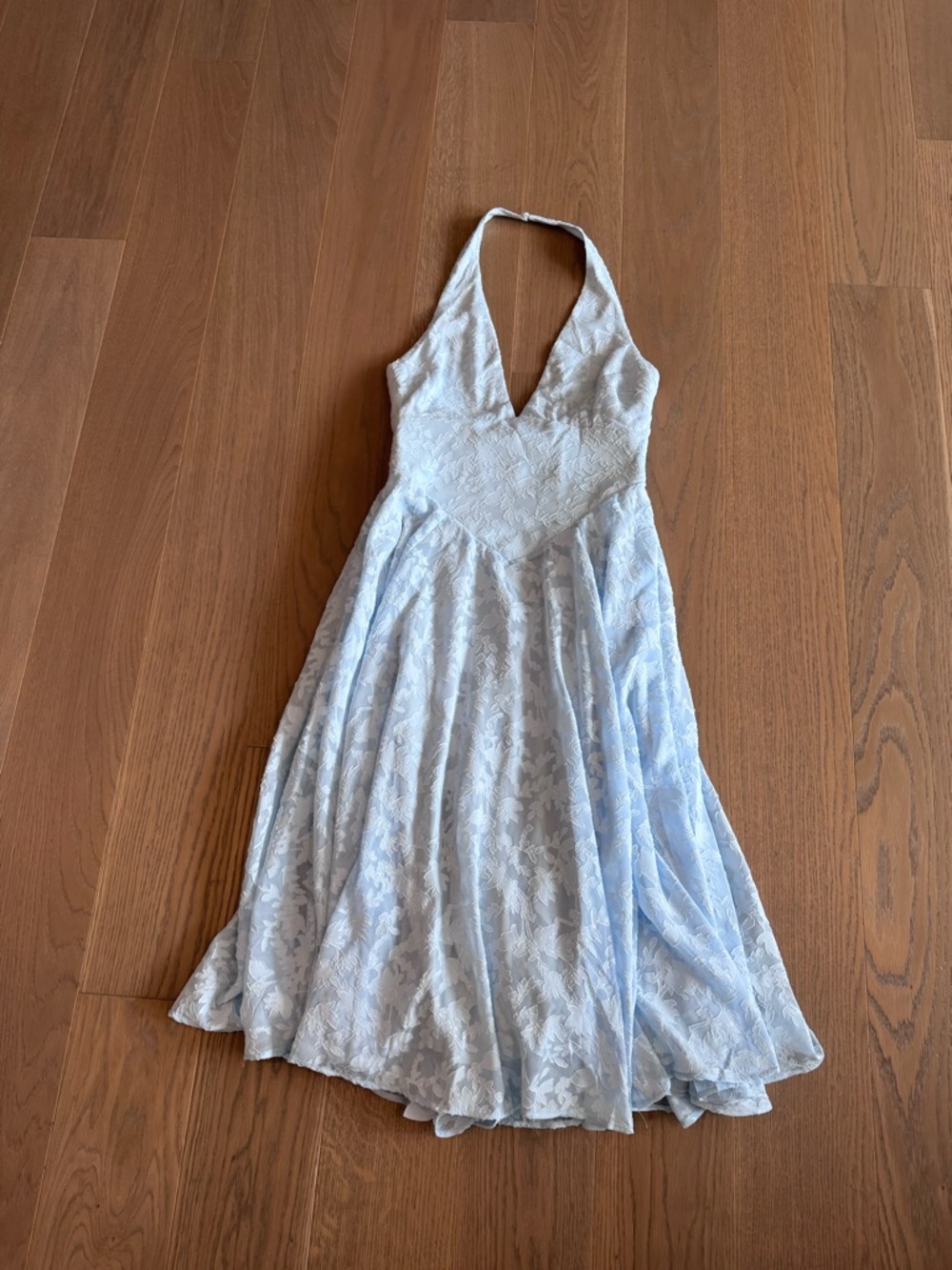 House of cb baby blue sundress